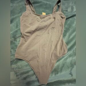 PINK Victoria's Secret Thong Bodysuit in a Gray Purple color! Love!💜